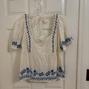 OLD NAVY  Boho Peasant Shirt L